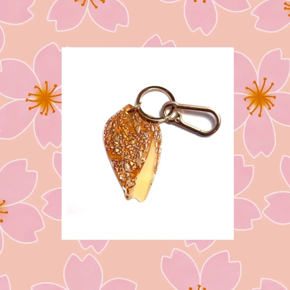 Textile Cone Shell Keychain NWT!